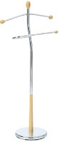 Němý sluha, výška 118 cm, masiv kaučukovník, přírodní odst., kov chrom, nos.5 kg 82646 NAT